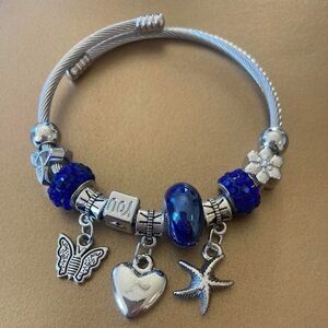 Silver Beaded Bracelet